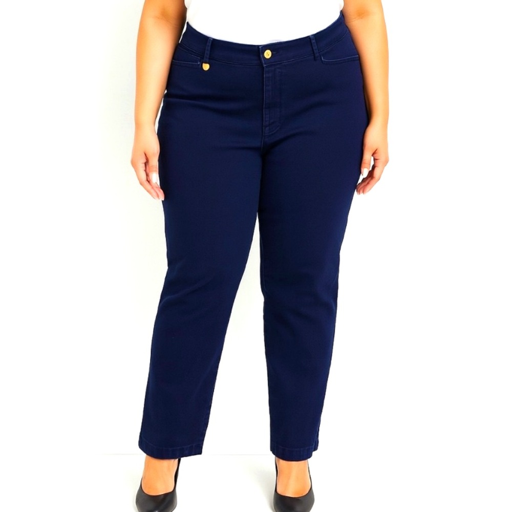 Lauren Ralph Lauren Petite Dark Wash Straight Leg Jeans Size 12P